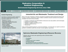 Tablet Screenshot of hydronics-env.com